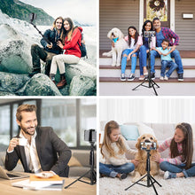 Load image into Gallery viewer, Selfie Stick Tripod with Bluetooth Remote for iPhone &amp; Android Phone