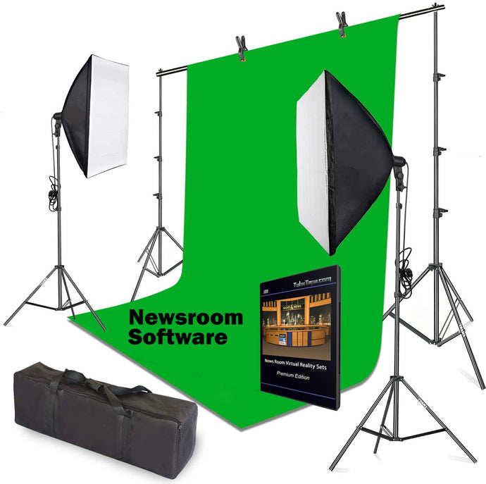 Green Screen Studio Kit with Newsroom software
