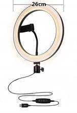 Load image into Gallery viewer, Selfie Ring Lamp Led Ring Light Selfie For Ring Phone Photography Lighting Camera Tripod Kit Photo Equipment Para Air Black
