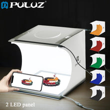 Load image into Gallery viewer, PULUZ 8.7 inch Portable Lightbox Photo Studio Box Tabletop Shooting Light Box Tent Photography Box Softbox Set for Items Display