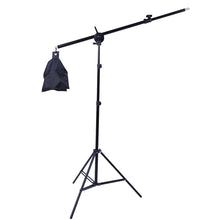 Load image into Gallery viewer, Light Stand for Softbox Photo Studio 2M with Cantilever 1.4M Boom Arm Sandbag Supporting Lighting Photography Tripod Cellphone