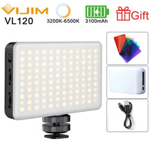 Load image into Gallery viewer, Ulanzi VIJIM VL120 LED Video Camera Light 3200k-6500K Dimmable Studio Lamp Vlog Fill Light W RGB Color Filter Softbox Diffuser