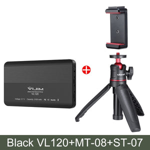 Ulanzi VIJIM VL120 LED Video Camera Light 3200k-6500K Dimmable Studio Lamp Vlog Fill Light W RGB Color Filter Softbox Diffuser