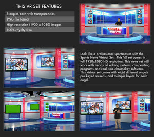 Sports Desk Virtual Background Set